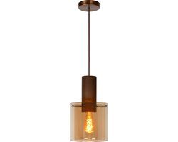Lucide TOLEDO Hanglamp - Ø 20 cm - E27 - Amber - Dimbaar