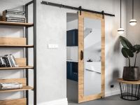 LOFTIMA Porte coulissante chêne artisanal