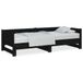 VidaXL Slaapbank Zwart Grenenhout 2040 mm x 960 mm x 570 mm