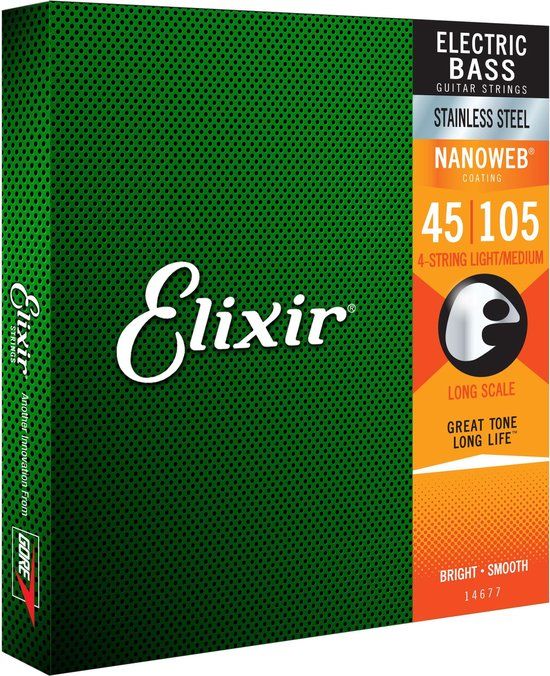 Elixir 14677 Nanoweb Stainless Steel Medium - 0733132146772