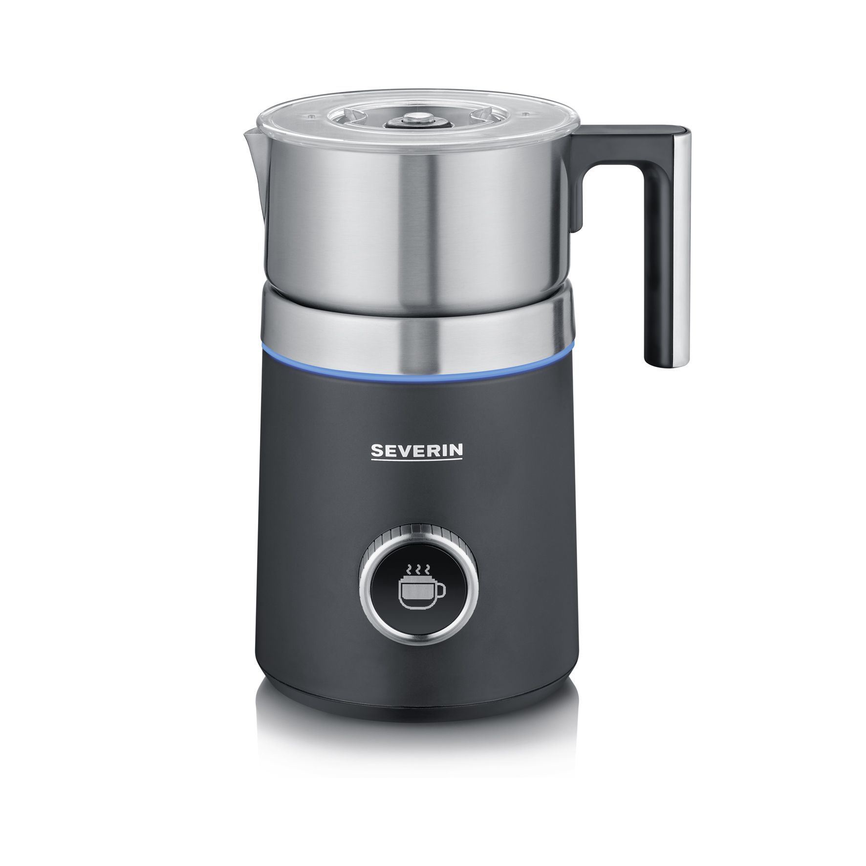 Severin Spuma 700 Plus - Automatische Melkopschuimer - Zwart/RVS