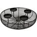 Spetebo Bougie de l'Avent Métal Grille Couronne de l'Avent noir - 37 cm
