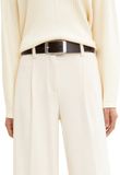 Tom Tailor - TTAMY leren riem met vierkante gesp - Maat 75 - brown uni