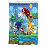 Franco Sonic Anime 13-delige douchegordijn en ringenset