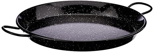 Vaello La Valenciana Geëmailleerd Staal Inductie Paella Pan - 36 cm - Zwart
