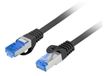 Lanberg PCF6A-10CC Netwerkkabel Zwart 1 m Cat6a S/FTP Rond