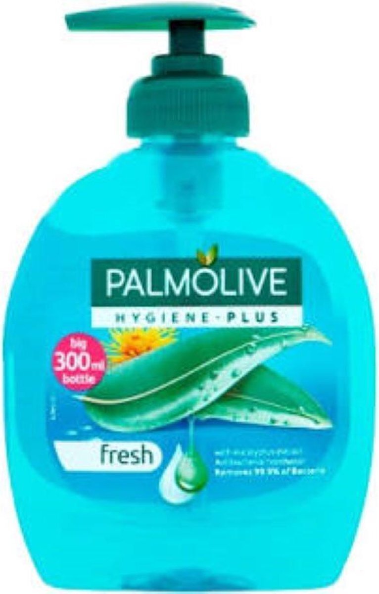 Palmolive Handzeep – Pompje Hygiene Plus Fresh Blauw - Voordeelverpakking 12 x 300 ML