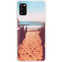 Samsung Beschermende siliconen hoes compatibel met Galaxy A41 Beach Path