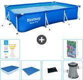 Bestway Rechthoekig Steel Pro Zwembad - 300 x 201 x 66 cm - Blauw