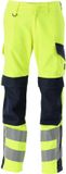 Mascot Multisafe Pantalon avec poches genouillères 13879-216 - jaune fluo/bleu marine foncé - C50
