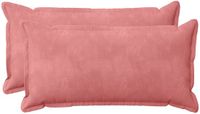 vidaXL - Kussensloop - 2 stuks - Houten - Roze - 40 x 80 cm - Katoensatijn