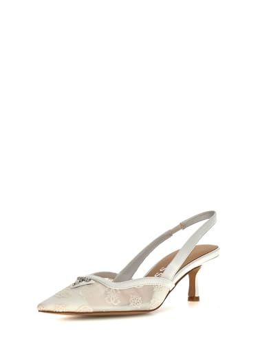 GUESS Damessandalen slingback Yanno TC 60 wit DS26GU36 FLJYNOFAB05, Wit, 40 EU