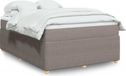 Maison Exclusive - Lit boxspring avec matelas, couleur taupe, 160x200 cm, rembourré