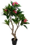 Pro Garden Overige Merken Kunstplant plumeria 75x150 cm roze/groen