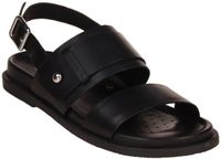Geox Adelash Dames Sandalen Zwart Leer Maat 38