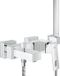 GROHE Eurocube Badkraan - Met badset - 15 cm hartafstand - chroom