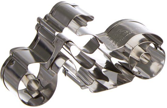 Städter Koekjesvormer, motorfiets, roestvrij staal, 7 cm, zilver