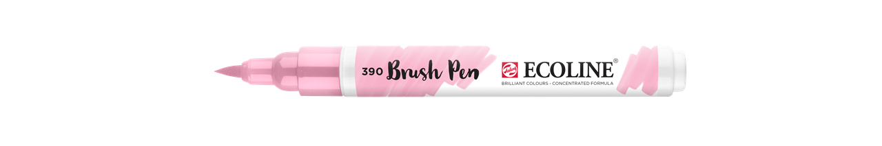 Talens Ecoline 390 Markeerstiften roze, wit