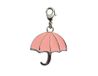 INNSPIRO NICE CHARMS Roze metalen parapluhanger met karabijnhaak 24 x 25 mm, 10 x 15 mm, metaal zonder edelsteen