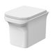 Hudson Reed Cuvette WC à Poser - Design Compact - 34 x 39 cm - Sol - Blanc