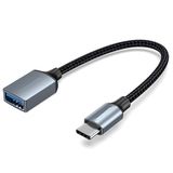 Watio Wave Converter, USB C mannelijk naar 2 USB-aansluitingen, 0,15 m lengte, grijs