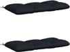 vidaXL - Set van 2 - Kussen - VIANEN - 100% - Polyester - Donkerblauw