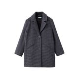 Mango Kids manteau pied-de-poule - gris