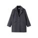 Mango Kids manteau pied-de-poule - gris