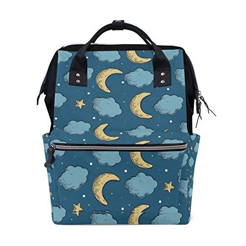 MONTOJ Moon Star en Cloud Canvas Rugzak Reizen Campus Rugzak