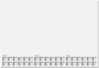 Kangaro bureau onderlegger - kalender 2025/2026/2027 - 59.5x41cm - 5 stuks