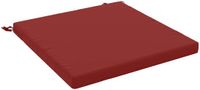 vidaXL Zitkussen SOEST 100% Polyester Wijnrood 80 x 80 x 5 cm