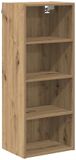 vidaXL Hangkast Artisan Eiken 40 x 29,5 x 100 cm Bewerkt hout