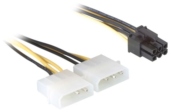 DeLOCK Power Cable for PCI Express Card - 0.15m