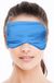 Merkloos / Sans marque Bellatio Luxe slaapmasker blauw - 2x - zacht - verstelbaar - comfortabel - voor thuis en op reis
