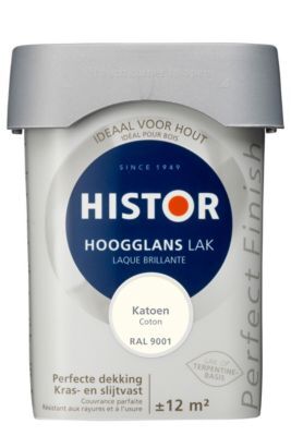 Histor Perfect Finish Lak Hoogglans 0,75 liter - Katoen (Ral 9001