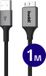 Buddi Flex USB-A naar Micro-B Kabel 12W Fast Charge 1M Zwart