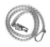 Kerbl 321416 bevestigingsketting met pvc-coating, 140 cm, paniekhaak en karab