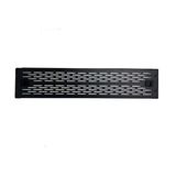 Infitronic - INSIRBL112STL - 19 inch ontluchtingsklep rackscherm blindplaat U-rackscherm blindafdekking 2 HE staal (montage zonder gereedschap)