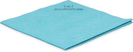 Non woven Microvezeldoek 40 x 38 cm blauw 5 stuks