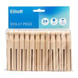 Merkloos Elliott Wasknijpers RETRO - set van 24 stuks