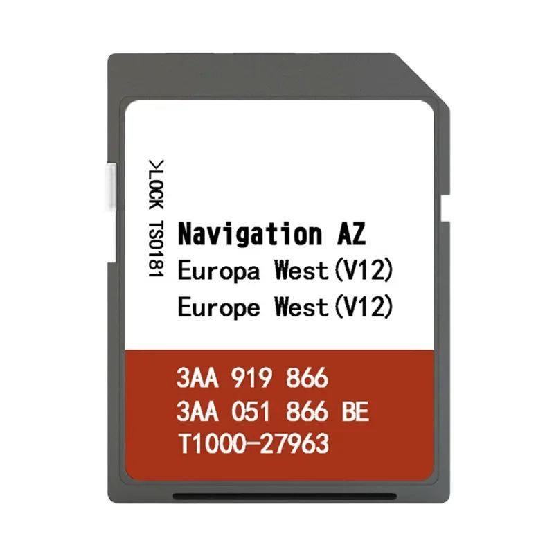 Originele SD-kaart Navigatie Europa West RNS 315 Navi Software 3AA 919 866, voor