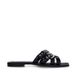 Sacha Black Patent Slippers