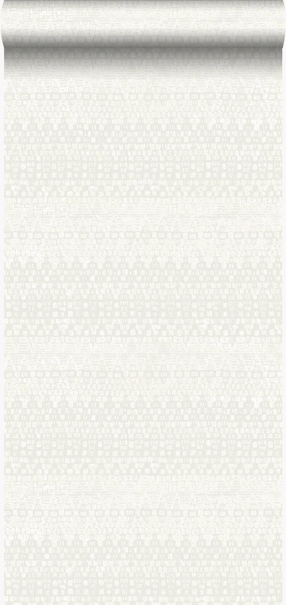 Origin Wallcoverings behang dierenhuid structuur wit - 347351 - 53 cm x 10,05 m