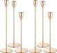 SnelShoppen - Set de 6 bougeoirs en métal, noir, 33/28/23cm de hauteur