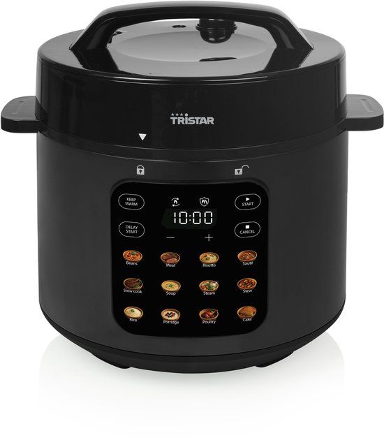 Tristar RK-6160 Rijstkoker met stomer - Multicooker - 6L - 1000W - Zwart