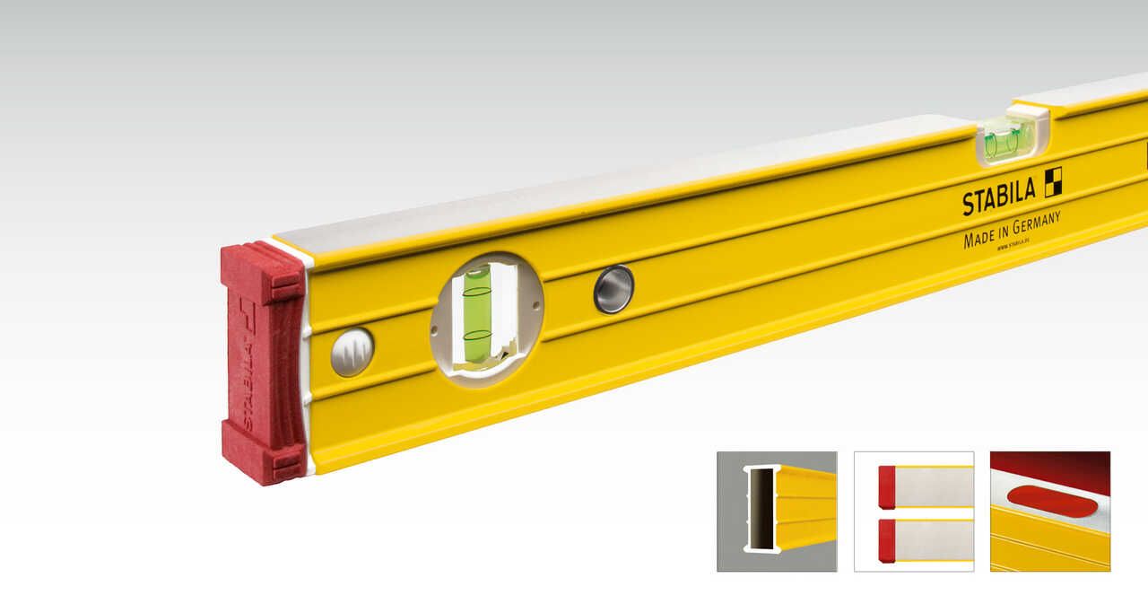 STABILA waterpas Type 96-2 M 100 cm aluminium met zeldzame-aardmagneetsysteem