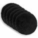 vidaXL - Taie d'oreiller - 6 pièces - HEERLEN - Noir - Ø 50 cm - Coton satiné