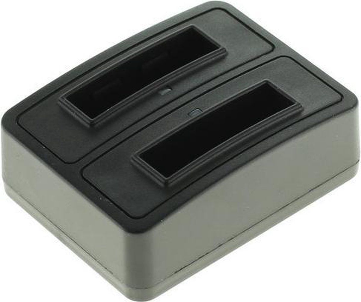 Out of the Box Huismerk Duo oplader voor 2 camera accu's Pentax D-Li78
