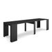 INNOVATION HOME FURNISH S.L. Skraut Home | Uitschuifbare Consoletafel | Console table | 300 | Voor 14 personen | Tafel | Moderne stijl | Zwart