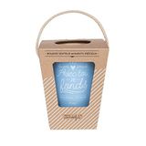 Mr. Wonderful wom03030 kaars 15 x 20 x 15 cm, blauw